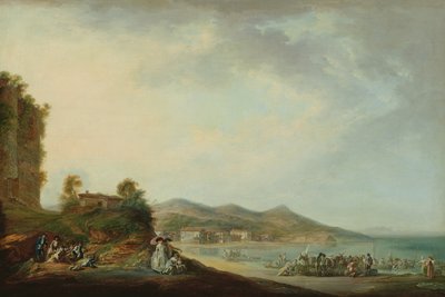 View of Hondarribia by Luis Paret y Alcazar